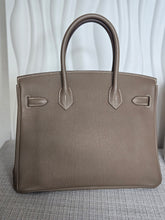 Load image into Gallery viewer, Hermes Etoupe Taupe Togo Leather PHW Birkin 30 Stamp C 2018
