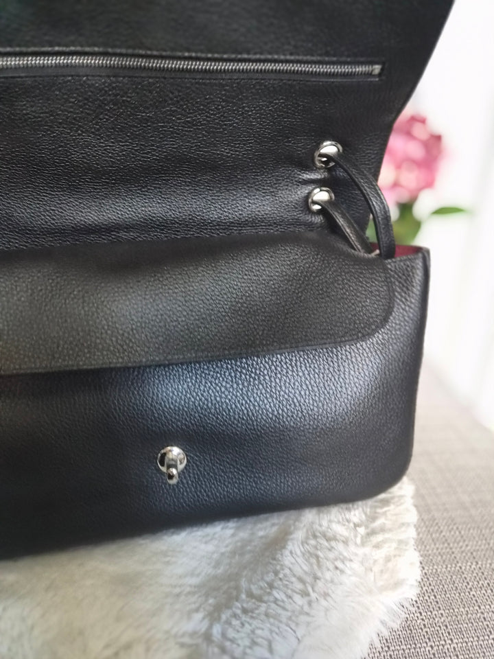 WA/Email only to purchase only- CHANEL Matthieu Blazy Maxi 32 cms Flap Bag in Black Caviar SHW 2026