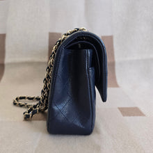 Load image into Gallery viewer, Chanel series 29 20C Navy Caviar Champagne GHW Medium ML Timeless 11.12 Classic Double Flap Bag
