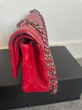 Load image into Gallery viewer, CHANEL 12A series 16 2012 Red Caviar SHW Medium Timeless ML Classic Double Flap Bag
