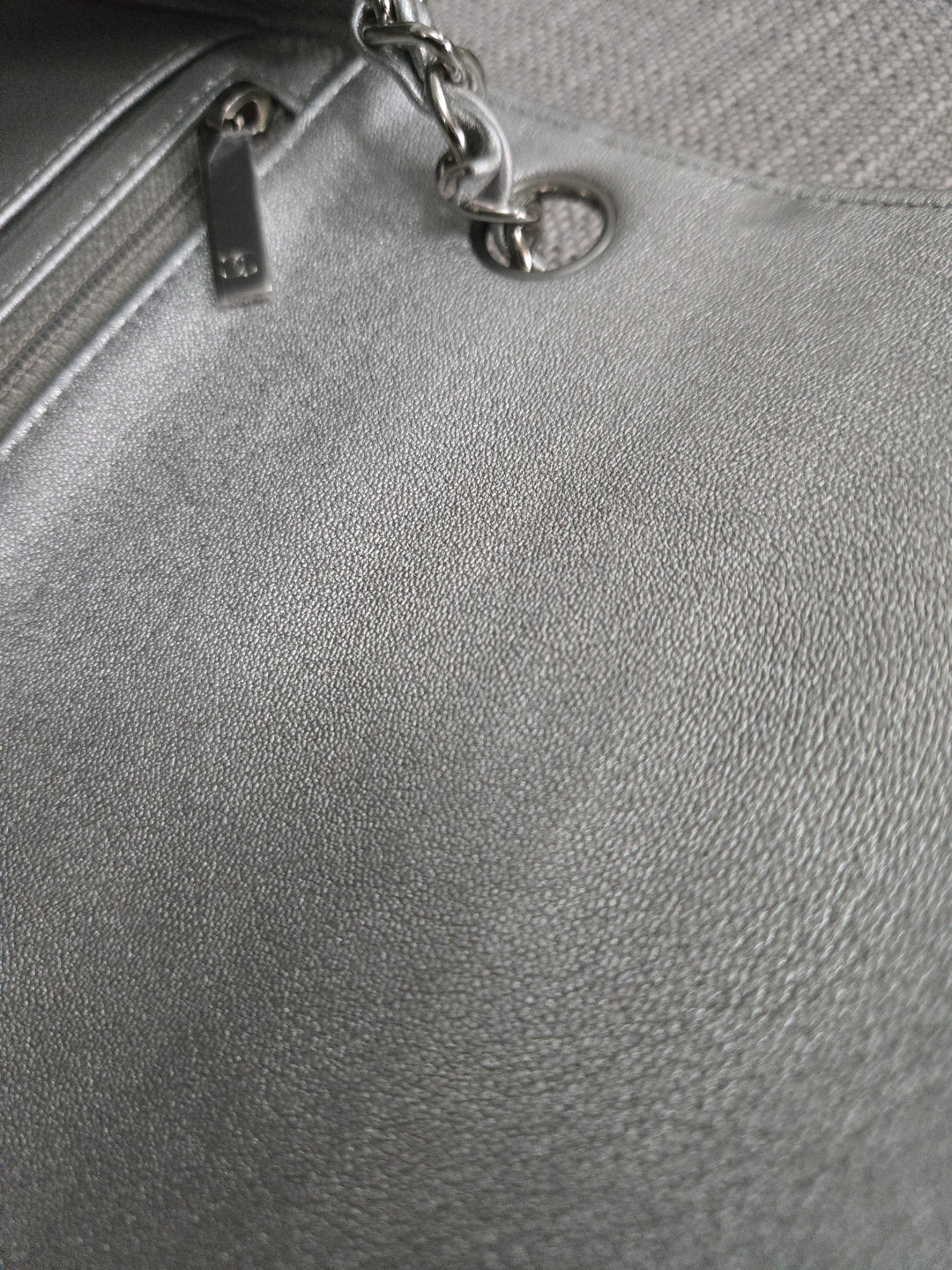 Chanel Series 31 21P 2021 Pre Spring/Summer Collection Iridescent Silver lambskin SHW Square Mini Flap Bag
