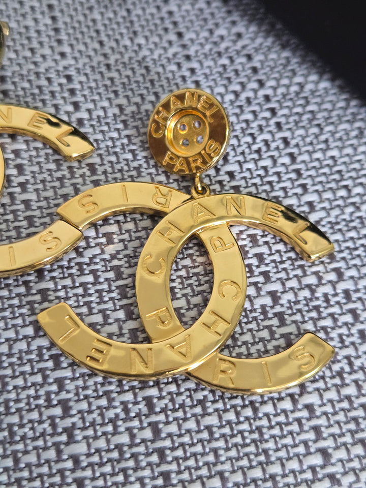 Chanel 20A Collection 2020 Gold XL Earrings