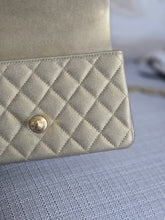 Load image into Gallery viewer, Chanel series 31 21S Gold Caviar GHW Mini Rectangular Top Handle Flap Bag
