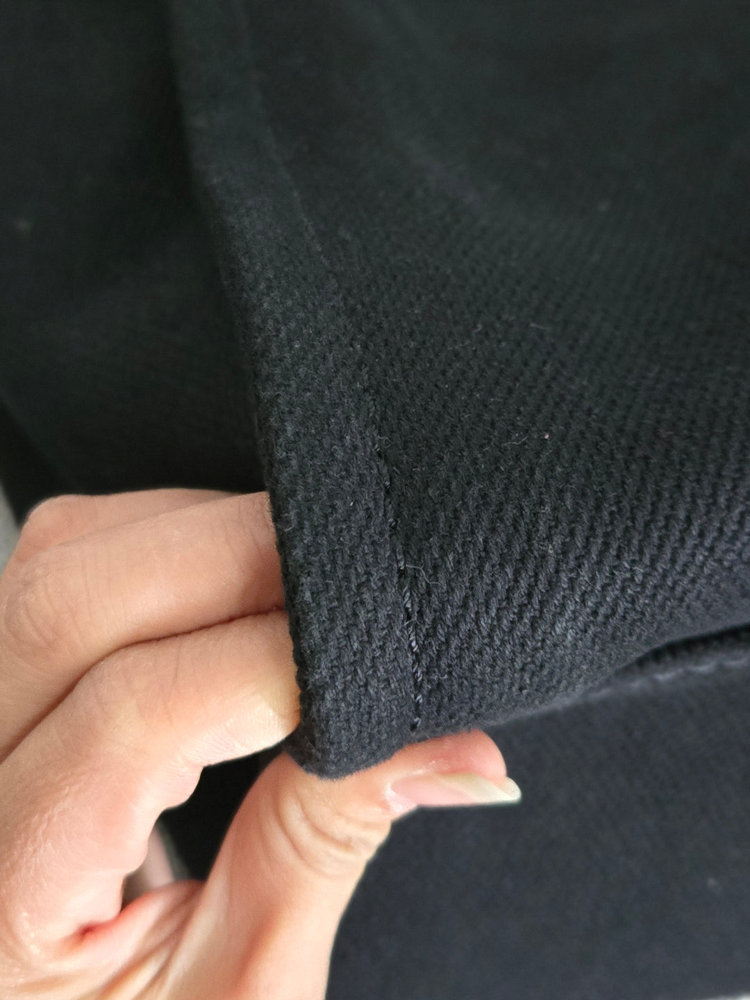 Chanel 20S 2020 Spring/Summer Collecion Black Canvas With Pearl Embossed Deauville Tote Bag with Leather Top Handle Size Medium/Large