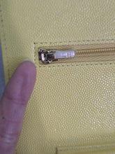 Load image into Gallery viewer, Chanel series 30 2020 Yellow Caviar LGHW Classic Wallet on chain (WOC)
