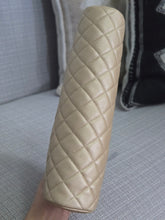 Load image into Gallery viewer, Chanel Series 16 2012 Pearly Gold Lambskin with GHW Classic Clutch
