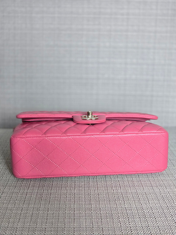 Chanel series 27 19C Collection Barbie Pink Caviar LGHW Medium ML Timeless Classic Double Flap Bag