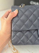 Load image into Gallery viewer, Chanel series 29 20C Collection Navy Caviar Medium ML Classic Double Flap Bag 11.12 with Champagne GHW
