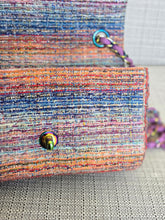 Load image into Gallery viewer, Chanel series 29 20S 2020 Collection Multi color tweed Mini Rectangular Flap Bag with Rainbow Mermaid hardware
