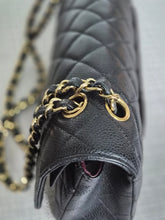 Load image into Gallery viewer, CHANEL series 19 2014 Black caviar GHW 11.12 Medium ML Timeless Classic Double Flap Bag
