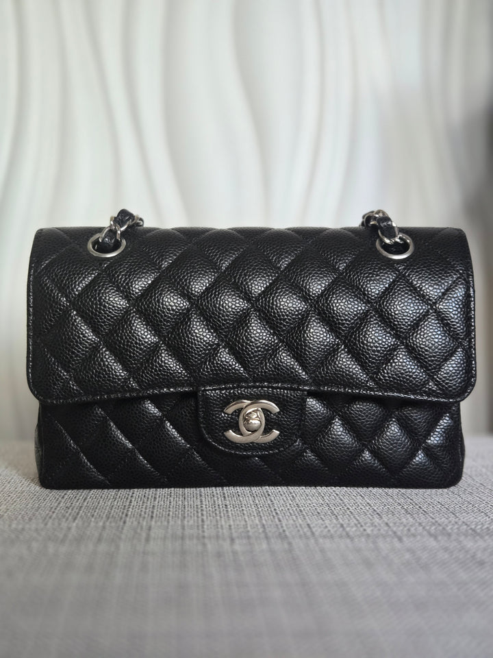 CHANEL series 29 2020 Black Caviar SHW SMALL Timeless Classic Double Flap Bag