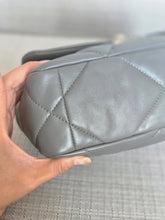 Load image into Gallery viewer, Chanel 19 size Small From 2022 in Dark grey Lambskin Mixed GHW with Silver colourway Flap Bag with Top Handle
