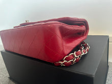 Load image into Gallery viewer, CHANEL 12A series 16 2012 Red Caviar SHW Medium Timeless ML Classic Double Flap Bag
