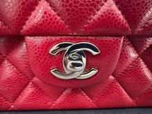 Load image into Gallery viewer, CHANEL 12A series 16 2012 Red Caviar SHW Medium Timeless ML Classic Double Flap Bag
