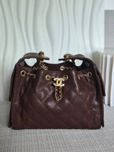 Load image into Gallery viewer, CHANEL 25K Collection Brown Caviar Aged GHW 25 Hobo Bag size SMALL
