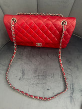 Load image into Gallery viewer, CHANEL 12A series 16 2012 Red Caviar SHW Medium Timeless ML Classic Double Flap Bag
