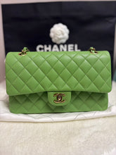 Load image into Gallery viewer, CHANEL 23C 2023 Apple Green caviar LGHW Medium Timeless Classic Double Flap Bag
