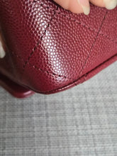 Load image into Gallery viewer, CHANEL 19B collection Series 28 Burgundy Caviar LGHW Medium Timeless Classic Double Flap Bag 11.12
