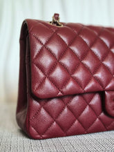 Load image into Gallery viewer, CHANEL 19B collection Series 28 Burgundy Caviar LGHW Medium Timeless Classic Double Flap Bag 11.12

