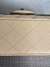 Load image into Gallery viewer, CHANEL series 15 2011/2012 Beige Clair Caviar GHW Medium ML Timeless Classic Double Flap Bag
