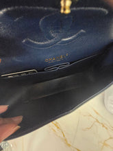 Load image into Gallery viewer, Chanel series 29 20C Collection Navy Caviar Medium ML Classic Double Flap Bag 11.12 with Champagne GHW
