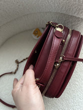 Load image into Gallery viewer, Chanel series 26 Burgundy Calf skin Aged GHW Camera Case bag with top handle
