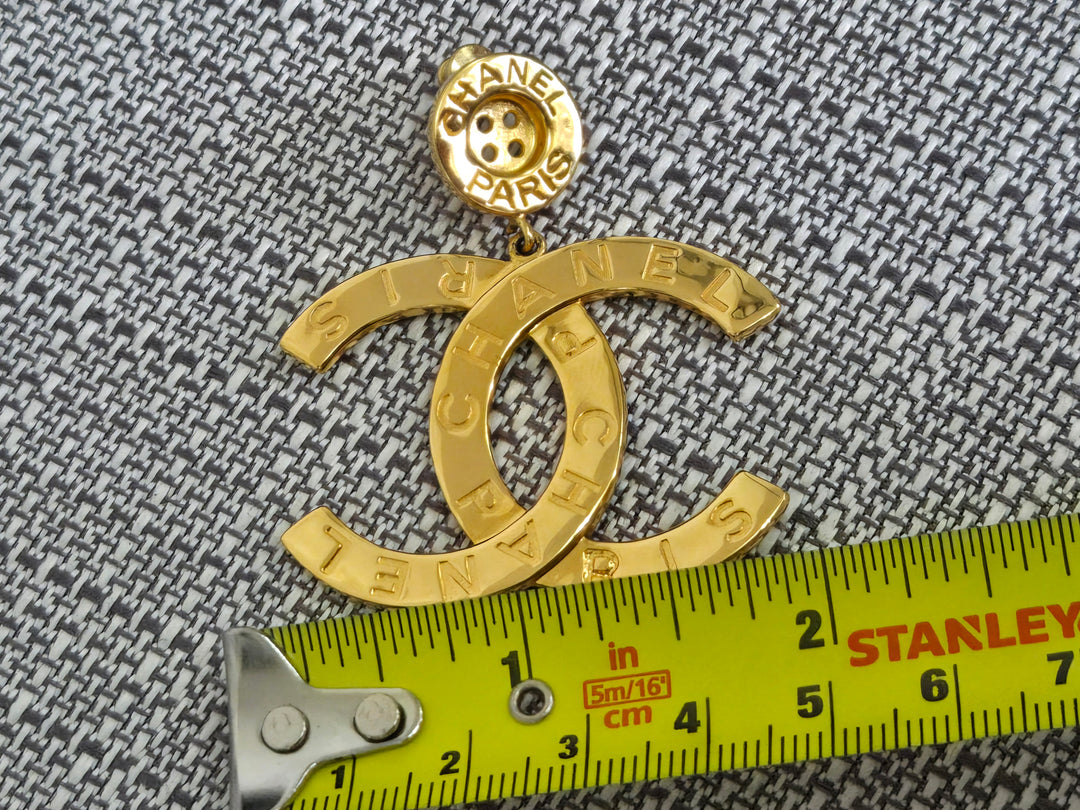 Chanel 20A Collection 2020 Gold XL Earrings