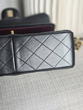Load image into Gallery viewer, Chanel series 24 Black Caviar GHW Jumbo Timeless Double Flap Bag
