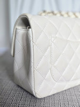 Load image into Gallery viewer, CHANEL series 23 2016 White Lambskin LGHW Mini Rectangular Flap Bag
