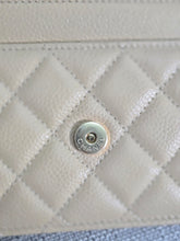 Load image into Gallery viewer, Chanel Beige Clair Caviar GHW Classic Wallet on Chain (WOC)
