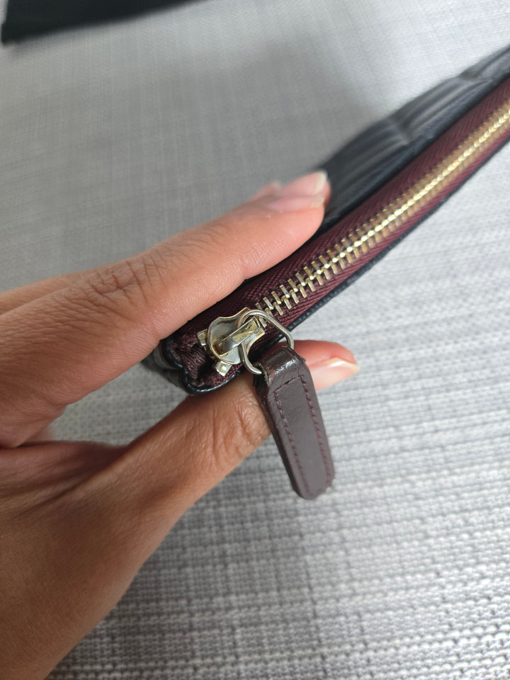 Chanel series 24 Black Caviar LGHW Mini O Case/Pouch