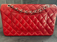 Load image into Gallery viewer, CHANEL 12A series 16 2012 Red Caviar SHW Medium Timeless ML Classic Double Flap Bag
