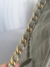 Load image into Gallery viewer, CHANEL 25C collection 2024/2025 cruise collection Khaki Suede Aged GHW 25 Hobo Bag size Medium
