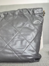 Load image into Gallery viewer, CHANEL 22 size Small in Grey Lambskin aged GHW with detachable pouch

