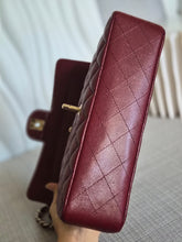 Load image into Gallery viewer, CHANEL 19B collection Series 28 Burgundy Caviar LGHW Medium Timeless Classic Double Flap Bag 11.12
