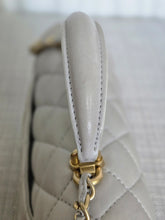 Load image into Gallery viewer, CHANEL 21A light Grey Lambskin Aged GHW Mini Rectangular Flap Bag with Top Handle
