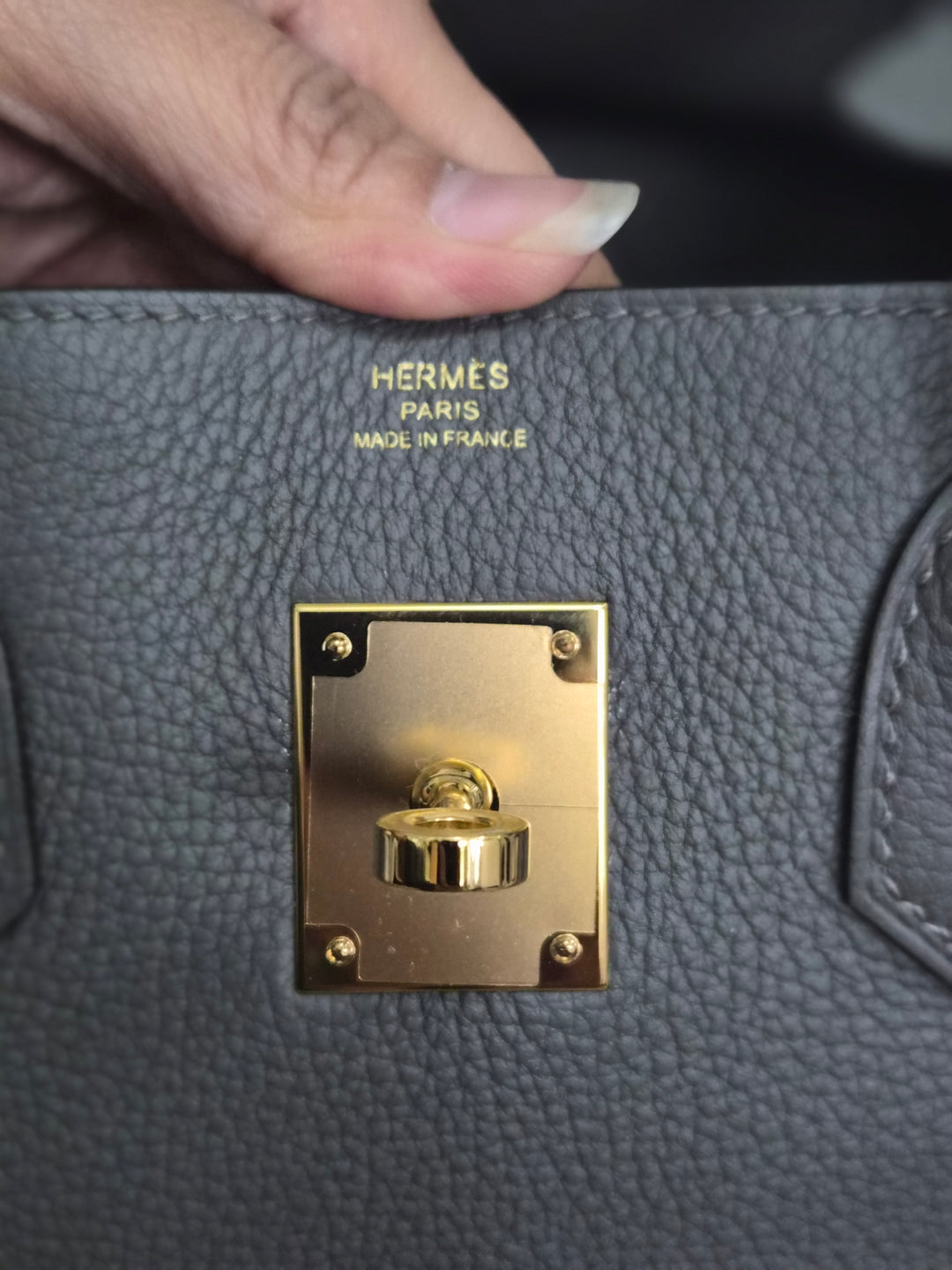 Hermes Birkin 30 Gris Meyer Togo Leather GHW Stamp U (2022)