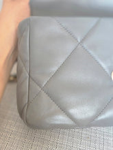 Load image into Gallery viewer, Chanel 19 size Small From 2022 in Dark grey Lambskin Mixed GHW with Silver colourway Flap Bag with Top Handle
