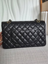 Load image into Gallery viewer, CHANEL series 19 2014 Black caviar GHW 11.12 Medium ML Timeless Classic Double Flap Bag
