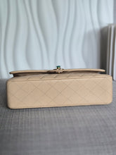 Load image into Gallery viewer, CHANEL series 15 2011/2012 Beige Clair Caviar GHW Medium ML Timeless Classic Double Flap Bag
