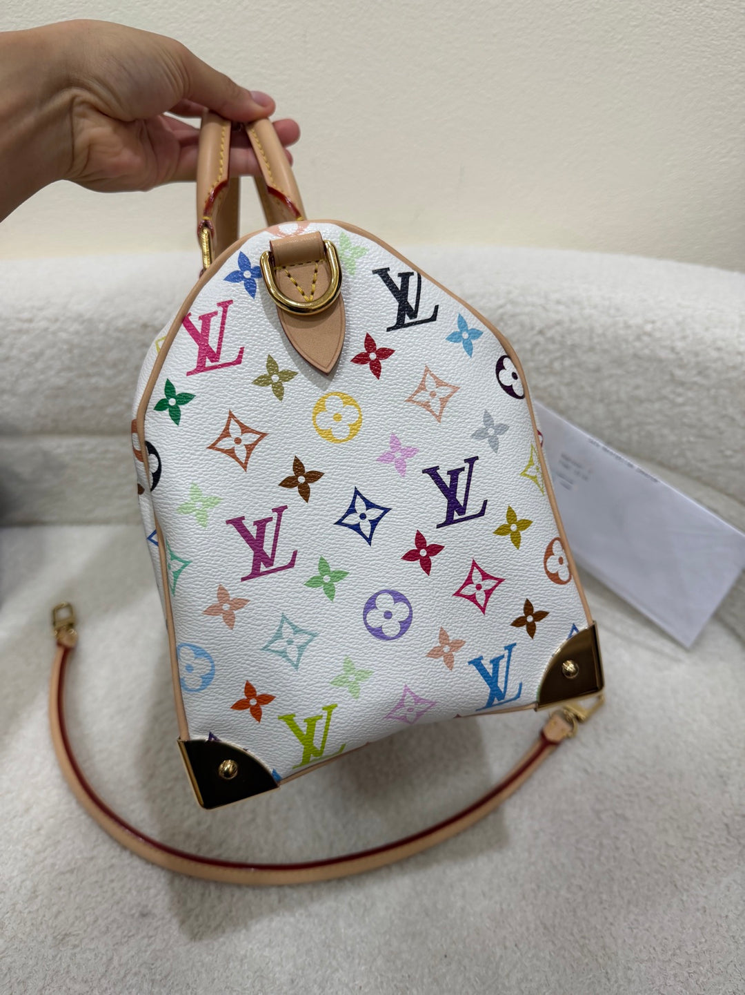 LOUIS VUITTON LV x TM Murakami Multicolor White Speedy 30 New Style