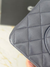 Load image into Gallery viewer, Chanel series 29 20C Collection Navy Caviar Medium ML Classic Double Flap Bag 11.12 with Champagne GHW
