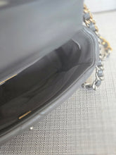 Load image into Gallery viewer, Chanel 19 size Small From 2022 in Dark grey Lambskin Mixed GHW with Silver colourway Flap Bag with Top Handle
