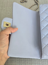 Load image into Gallery viewer, Chanel Light Purple/Lavender Lambskin Aged GHW Mini Rectangular Flap Bag with Top Handle
