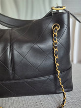 Load image into Gallery viewer, CHANEL 25A collection 2025 Black All Leather Calf skin Hobo Bag size Small

