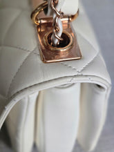 Load image into Gallery viewer, CHANEL 2022 22B Collection White Lambskin Rose Gold Hardware Trendy CC Flap Bag Size Small
