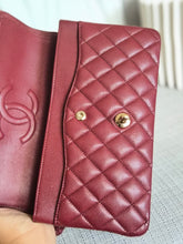 Load image into Gallery viewer, CHANEL 19B collection Series 28 Burgundy Caviar LGHW Medium Timeless Classic Double Flap Bag 11.12
