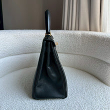 Load image into Gallery viewer, Hermes Black Noir Epsom Leather GHW Kelly 28 stamp N 2010
