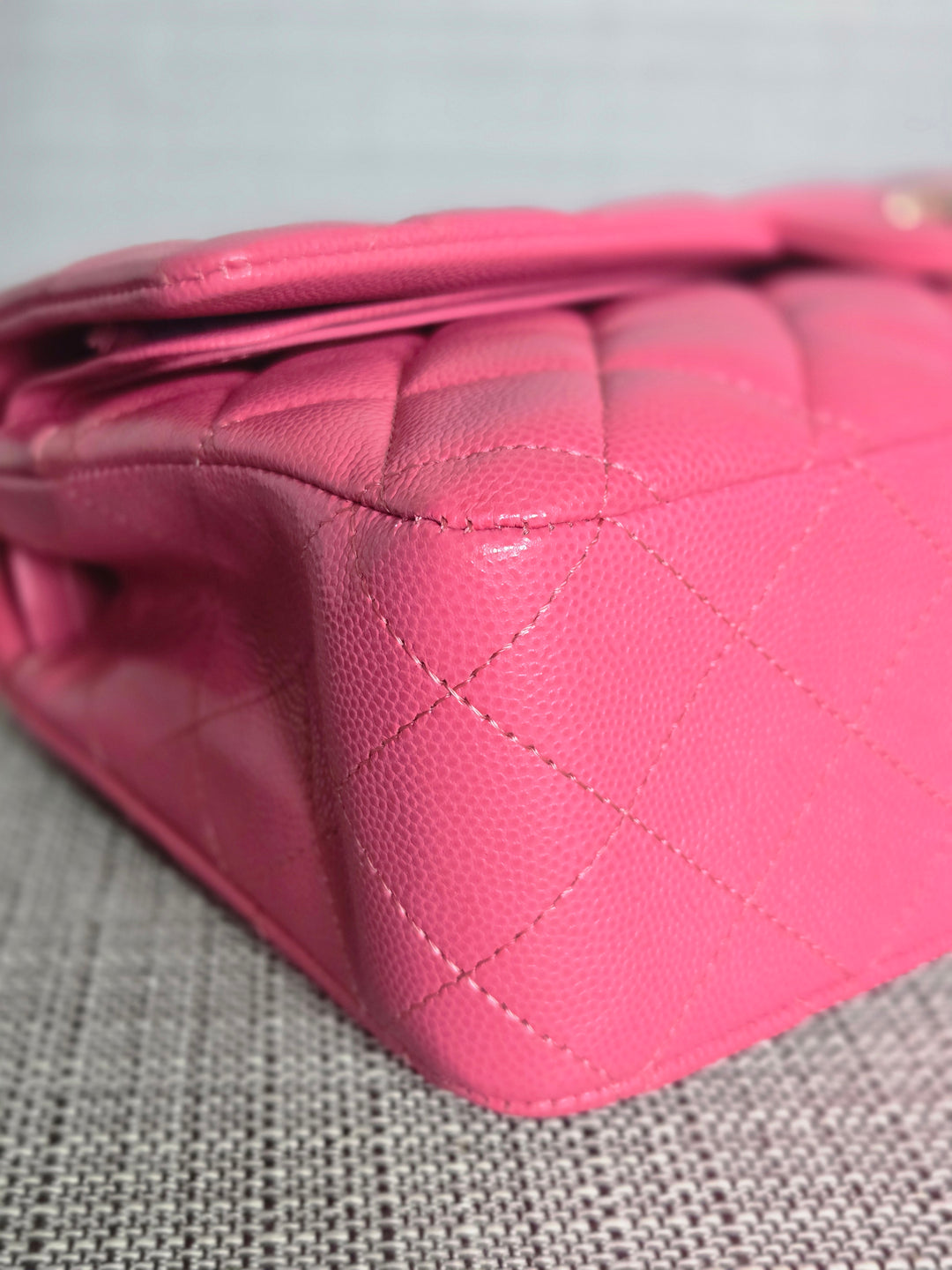 Chanel series 27 19C Collection Barbie Pink Caviar LGHW Medium ML Timeless Classic Double Flap Bag