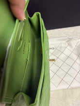 Load image into Gallery viewer, CHANEL 23C 2023 Apple Green caviar LGHW Medium Timeless Classic Double Flap Bag
